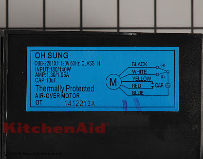 Vent Fan Motor W11613599 Alternate Product View