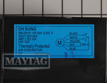 Vent Fan Motor W11613599 Alternate Product View
