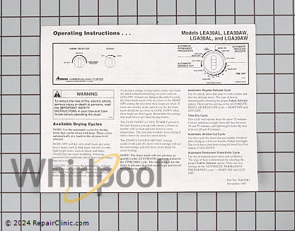 Owner's Manual 504478 Alternate Product View