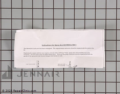 Lower Wash Arm Assembly Y03000107 Alternate Product View