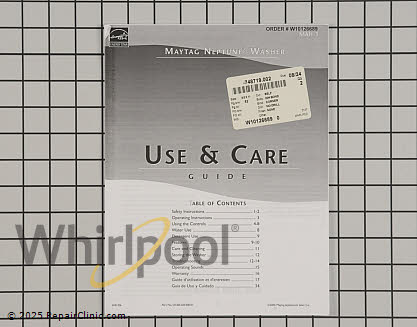 Manual W10126689 Alternate Product View