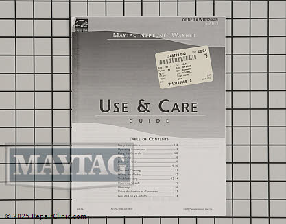 Manual W10126689 Alternate Product View