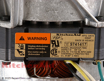 Circulation and Drain Pump Motor 4171907 Alternate Product View