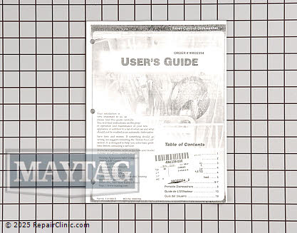 Owner's Manual 99002394 Alternate Product View