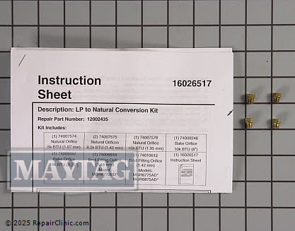 Conversion Kit 12002435 Alternate Product View