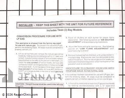 Gas Burner & Control Valve Y04100687 Alternate Product View