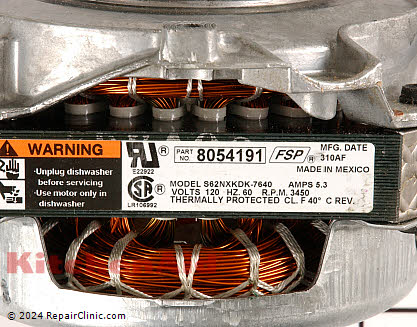 Circulation and Drain Pump Motor 3378053 Alternate Product View