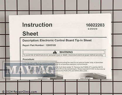 Control Board 33002886 Alternate Product View