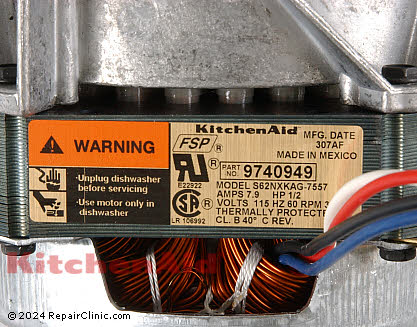 Circulation and Drain Pump Motor 4171577 Alternate Product View