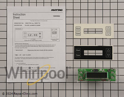 Clock Assembly W10799767 Alternate Product View