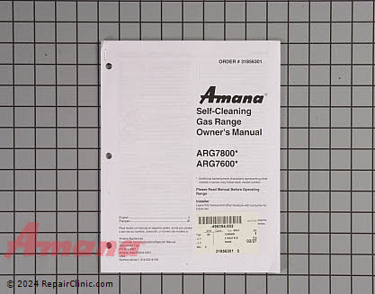 Owner's Manual 31856301 Alternate Product View