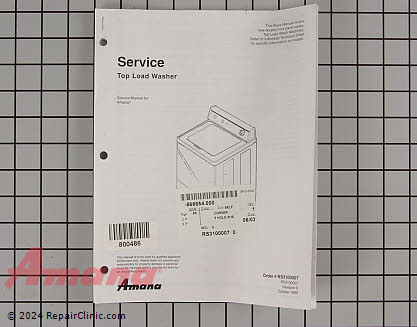 Repair Manual RS3100007 Alternate Product View