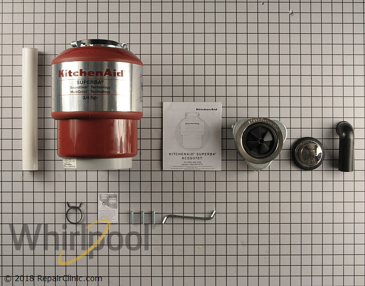 Garbage Disposer WPKCDS075TA Whirlpool Replacement Parts