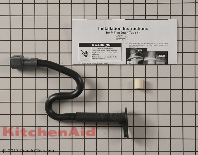 Drain Pipe W10619951 | KitchenAid Replacement Parts kenmore refrigerator compressor wiring schematic 