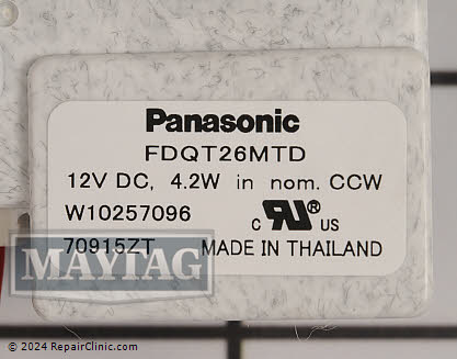 Evaporator Fan Motor W10850438 Alternate Product View