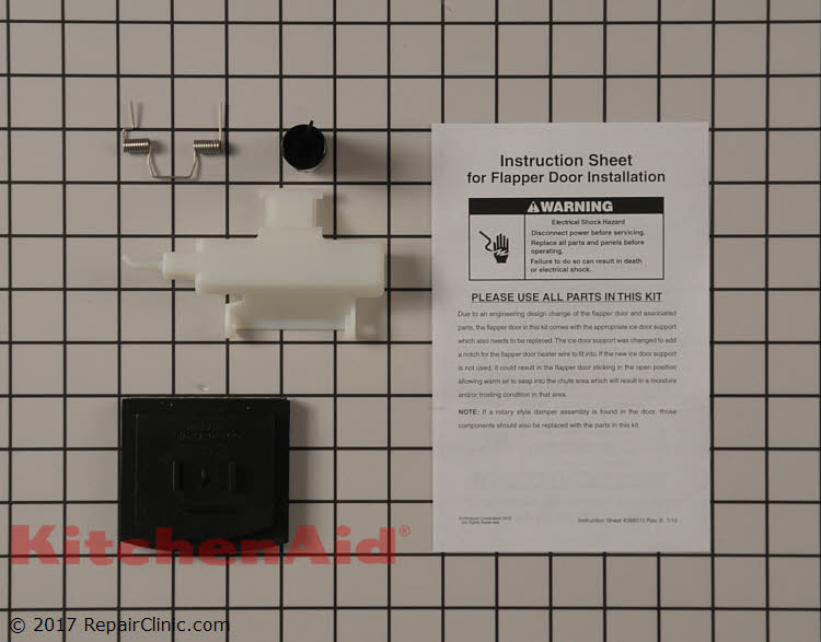 Dispenser Repair Kit W10823377 KitchenAid Replacement Parts