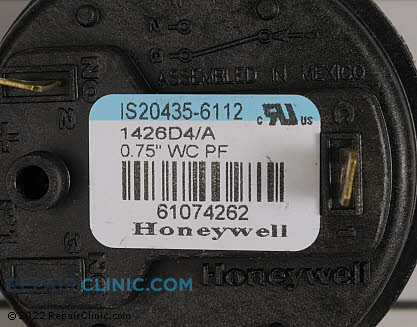 Pressure Switch 239-45867-01 Alternate Product View