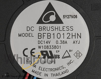 Fan Motor W10846539 Alternate Product View