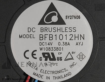 Fan Motor W10846539 Alternate Product View