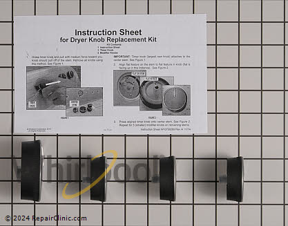 Control Knob Kit W10756270 Alternate Product View