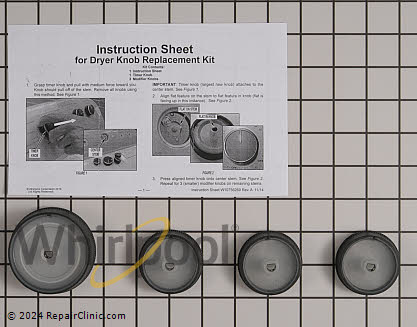 Control Knob Kit W10756270 Alternate Product View