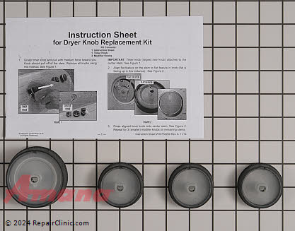 Control Knob Kit W10756270 Alternate Product View