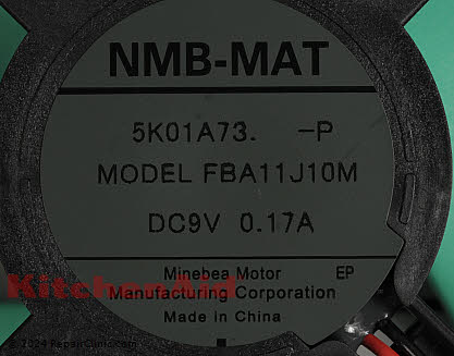 Evaporator Fan Motor W10854409 Alternate Product View