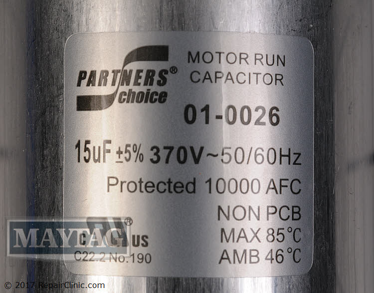 Run Capacitor 01-0026 Alternate Product View