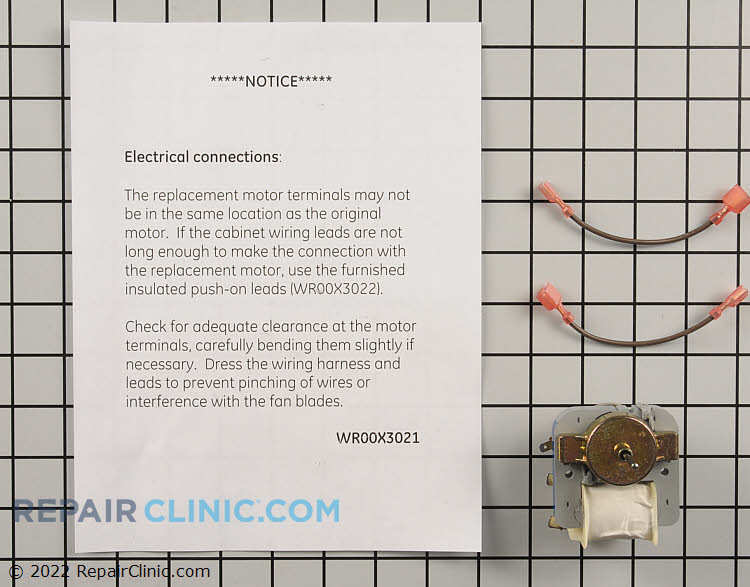 WR60X30349 Evaporator Fan Motor