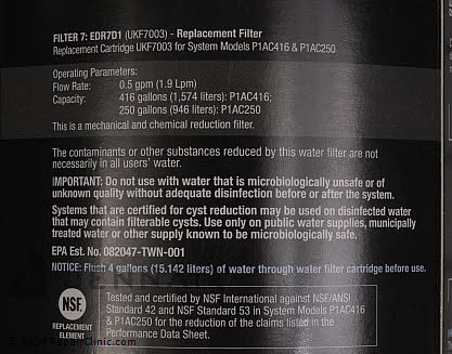 Water Filter EDR7D1 Alternate Product View