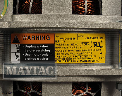 Drive Motor W11686050 Alternate Product View