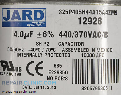 Run Capacitor C404L Alternate Product View