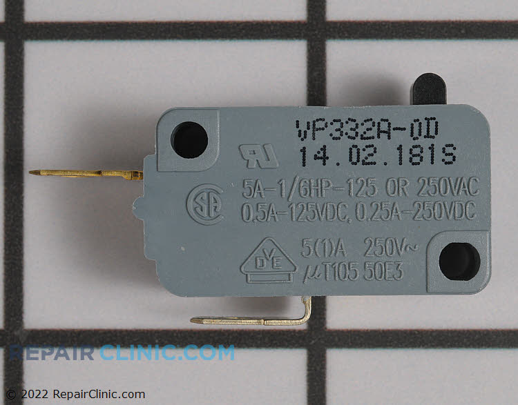 OEM 3405-001033 Whirlpool Appliance Switch Micro