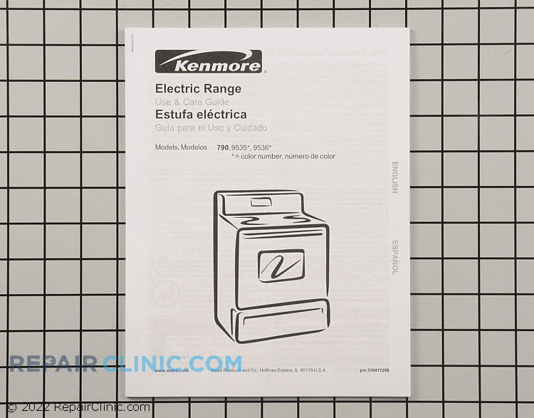 Tappan by Frigidaire TGF317DW 30-Inch Freestanding Gas ... Owner's Manual 316417298 | RepairClinic.com