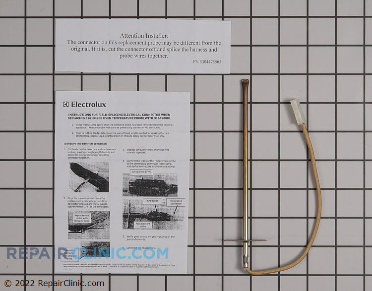 Range/Stove/Oven Temperature Sensor 5304497424 Frigidaire Temperature