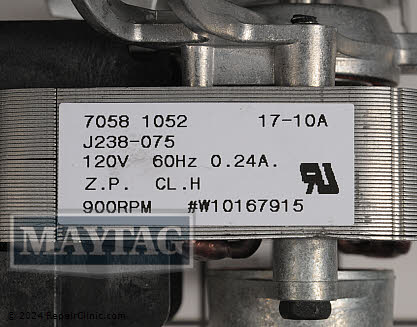 Convection Motor W10794440 Alternate Product View