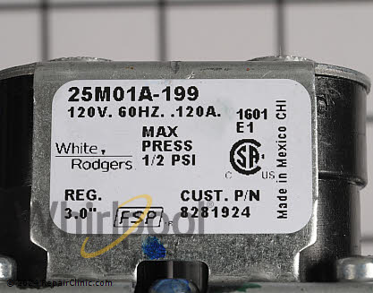 Gas Valve Assembly WP8573072 Alternate Product View
