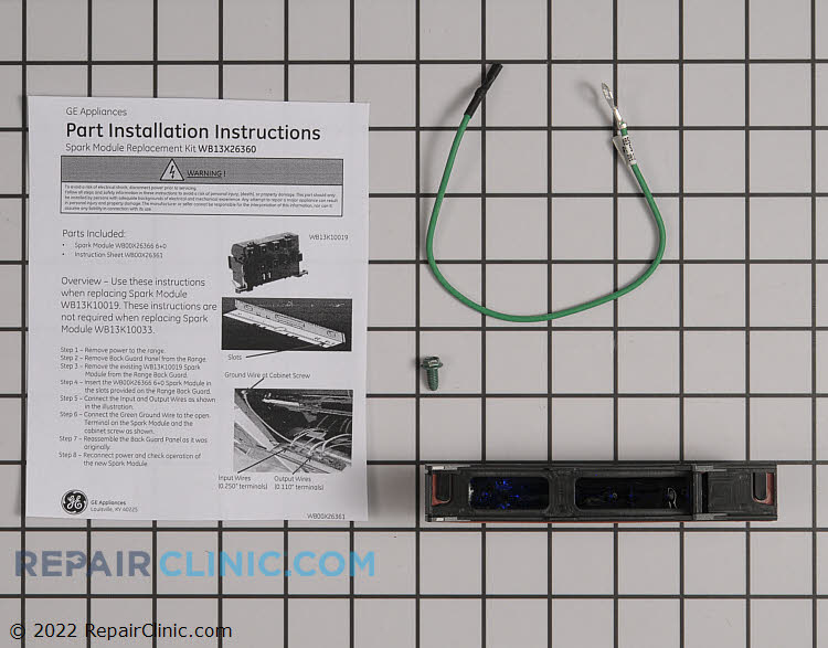 Range/Stove/Oven Spark Module WB13X26360 Fast Shipping Repair Clinic