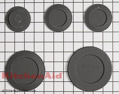 Surface Burner Cap W10876582 Alternate Product View
