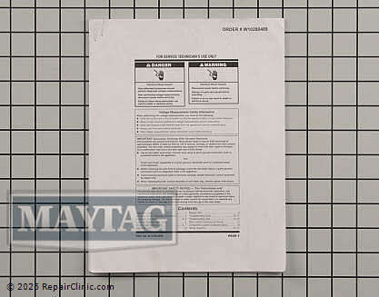 Tech Sheet W10280489 Alternate Product View