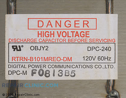 High Voltage Transformer RTRN-B101MRE0 Alternate Product View