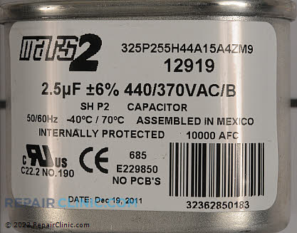 Run Capacitor C4025L Alternate Product View