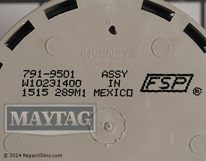 Pressure Switch WPW10231400 Alternate Product View