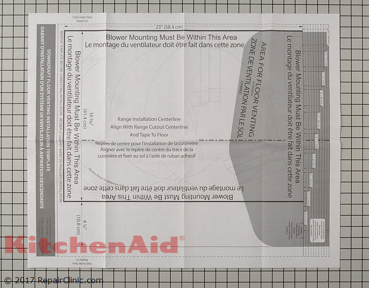 Template W11643128 | KitchenAid Replacement Parts