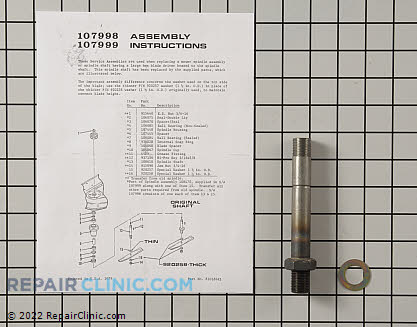 Spindle Shaft 107998 Alternate Product View