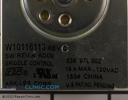Surface Element Switch WPW10116113 Alternate Product View
