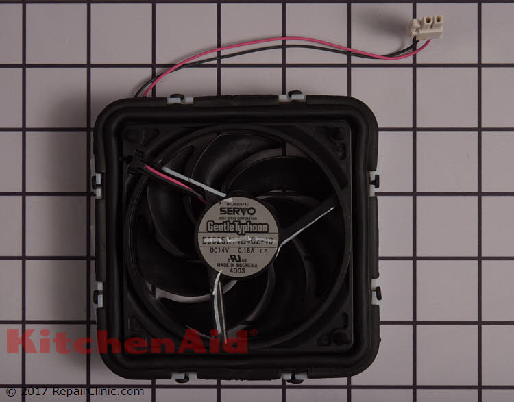 Evaporator Fan Motor WPW10439624 KitchenAid Replacement Parts