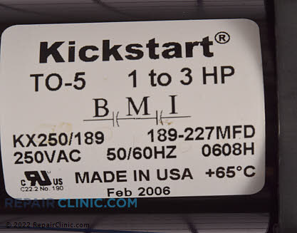 Hard Start Kit S1-02431994000 Alternate Product View
