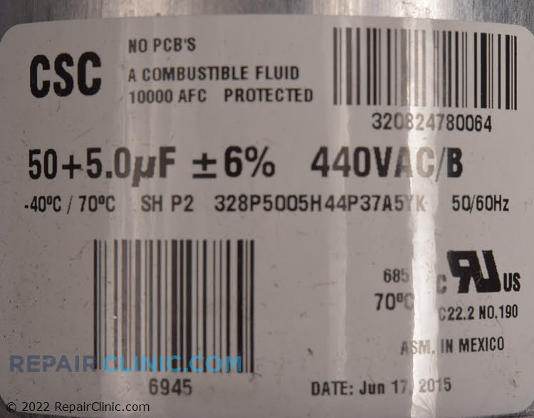 Dual Run Capacitor S1-02425896700 Alternate Product View