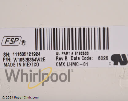 Control Board WPW10525354 Alternate Product View